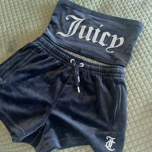 Juicy couture black short sets